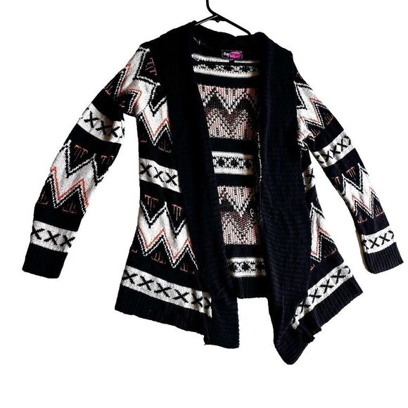 Say what cardigan womens multicolor long sleeve bohemian black cozy size S - Picture 1 of 8